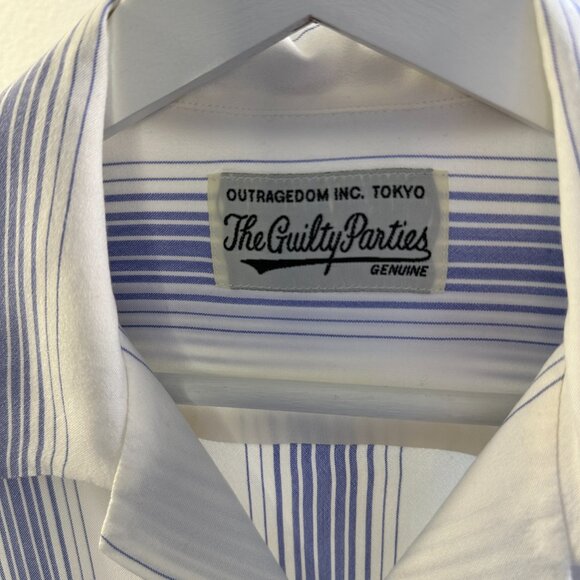 Waco Maria Stripe Open Collar Shirt - Picture 4 of 8